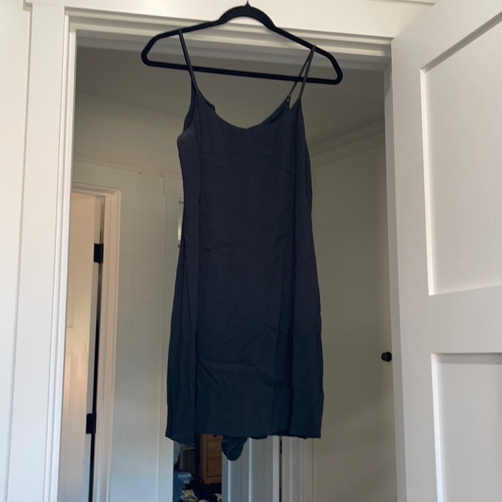 Black spaghetti strap romper